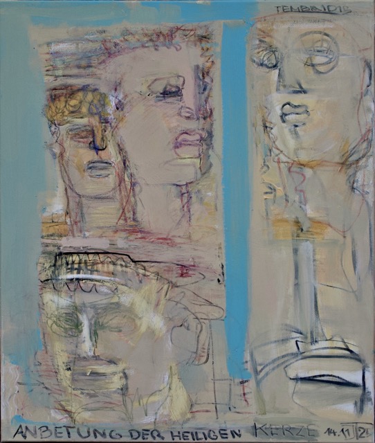 „ANBETUNG DER HEILIGEN KERZE“, Leinwand 2025, 80x100cm.jpeg