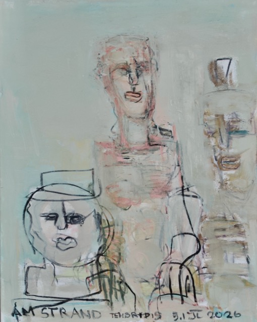 &bdquo;AM STRAND&ldquo;, Leinwand 2026, 80x100cm.jpeg